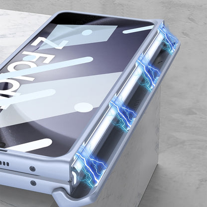 For Samsung Galaxy Z Fold5 5G GKK Magnetic Integrated Phone Case with Pen Slots, No Include Pen(Silver) - Galaxy Z Fold5 Cases by GKK | Online Shopping UK | buy2fix
