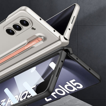 For Samsung Galaxy Z Fold5 5G GKK Magnetic Integrated Phone Case with Pen Slots, No Include Pen(Silver) - Galaxy Z Fold5 Cases by GKK | Online Shopping UK | buy2fix
