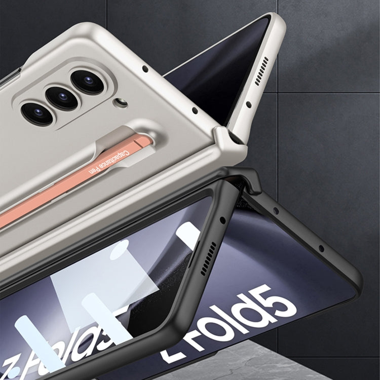 For Samsung Galaxy Z Fold5 5G GKK Magnetic Integrated Phone Case with Pen Slots, No Include Pen(Black+Red) - Galaxy Z Fold5 Cases by GKK | Online Shopping UK | buy2fix