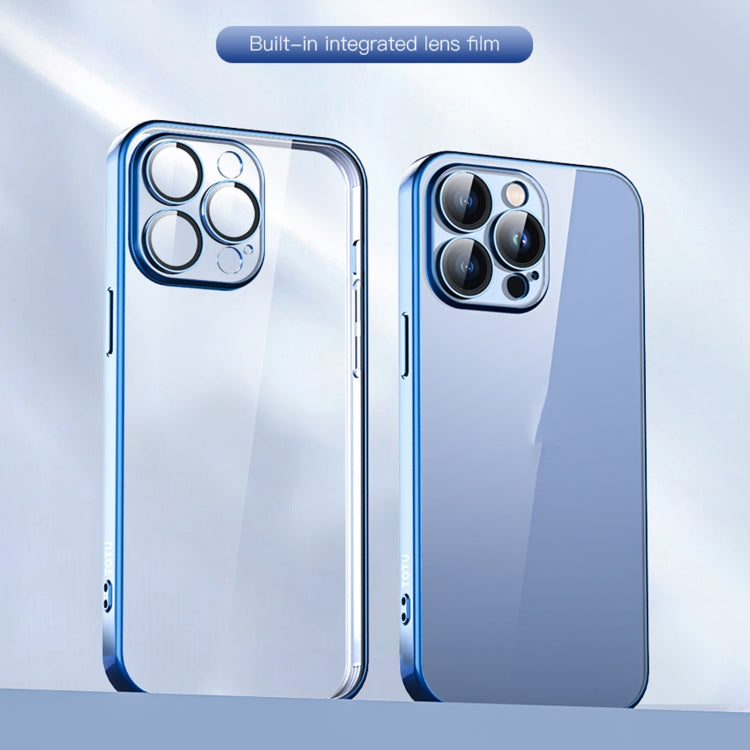 For iPhone 15 Pro TOTUDESIGN PC-2 Series Electroplating TPU Phone Case(Blue) - iPhone 15 Pro Cases by TOTUDESIGN | Online Shopping UK | buy2fix