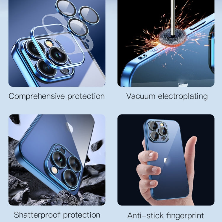 For iPhone 15 Pro TOTUDESIGN PC-2 Series Electroplating TPU Phone Case(Blue) - iPhone 15 Pro Cases by TOTUDESIGN | Online Shopping UK | buy2fix