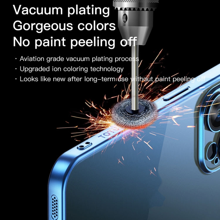 For iPhone 15 Pro TOTUDESIGN PC-2 Series Electroplating TPU Phone Case(Blue) - iPhone 15 Pro Cases by TOTUDESIGN | Online Shopping UK | buy2fix