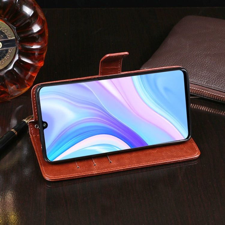 For Huawei Y8p idewei Crazy Horse Texture Horizontal Flip Leather Case with Holder & Card Slots & Wallet(Rose Red) - Huawei Cases by idewei | Online Shopping UK | buy2fix