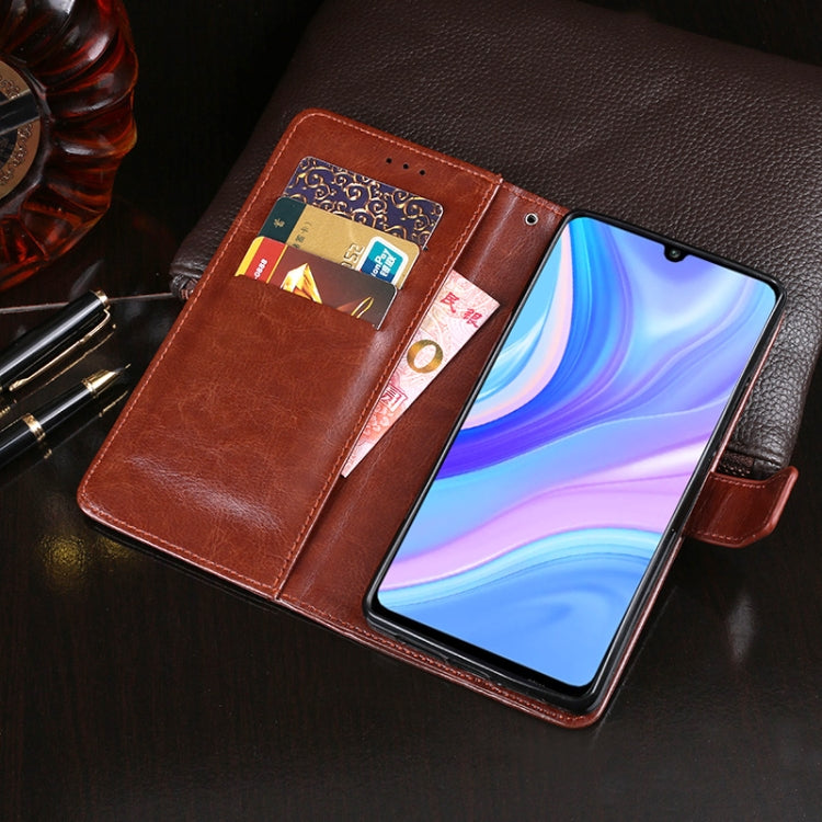 For Huawei Y8p idewei Crazy Horse Texture Horizontal Flip Leather Case with Holder & Card Slots & Wallet(Rose Red) - Huawei Cases by idewei | Online Shopping UK | buy2fix