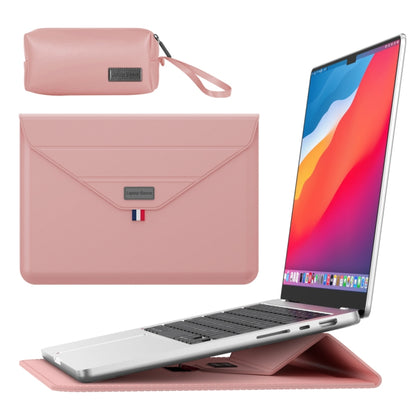 For 13/14 inch Envelope Holder Laptop Sleeve Bag with Accessories Bag(Pink) by buy2fix
