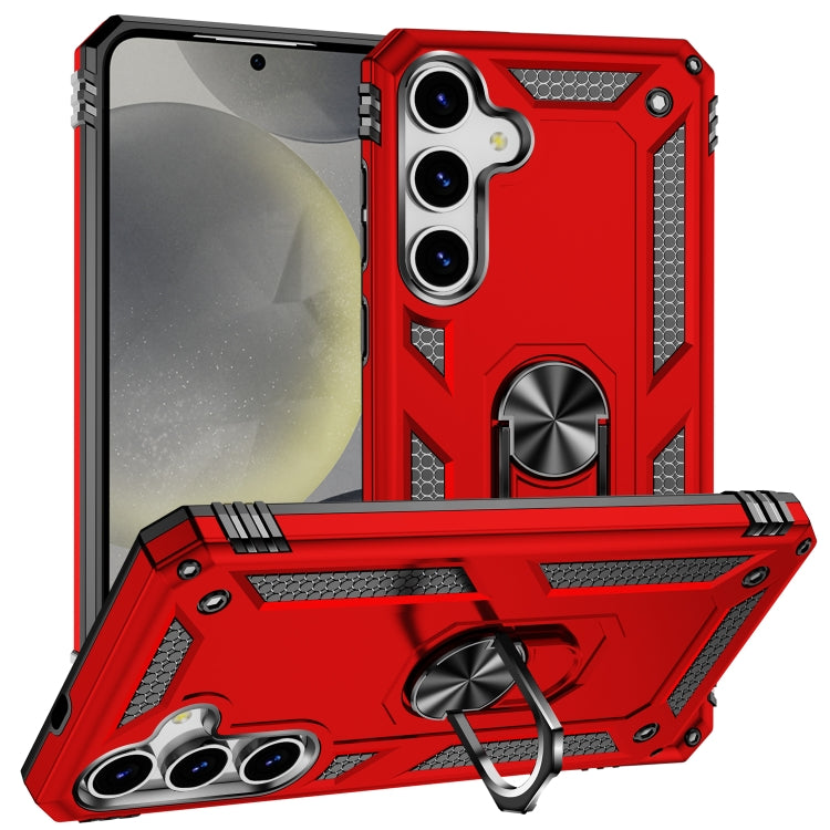 For Samsung Galaxy S25 5G Shockproof TPU + PC Phone Case(Red) by buy2fix