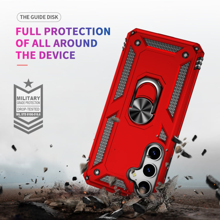 For Samsung Galaxy S25 5G Shockproof TPU + PC Phone Case(Red) by buy2fix