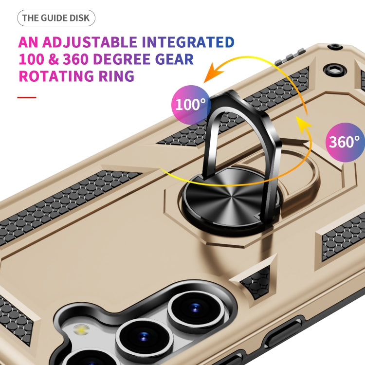 For Samsung Galaxy S25 5G Shockproof TPU + PC Phone Case(Gold) by buy2fix