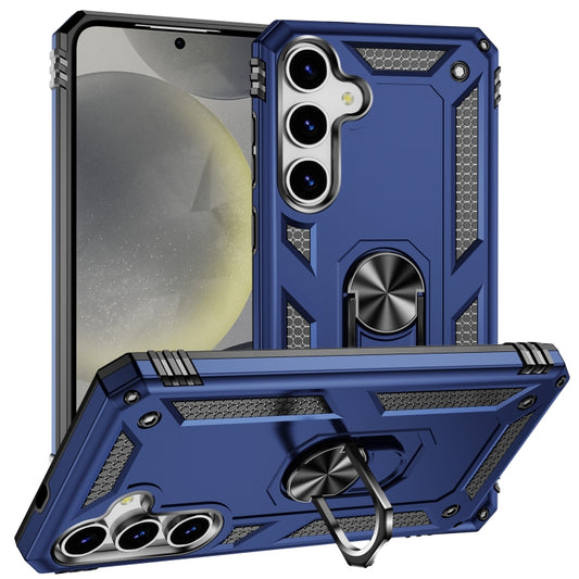 For Samsung Galaxy S25 5G Shockproof TPU + PC Phone Case(Blue) by buy2fix