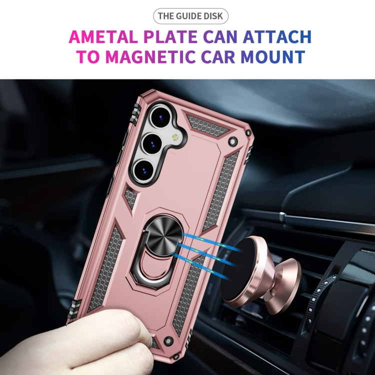 For Samsung Galaxy S25 5G Shockproof TPU + PC Phone Case(Rose Gold) by buy2fix