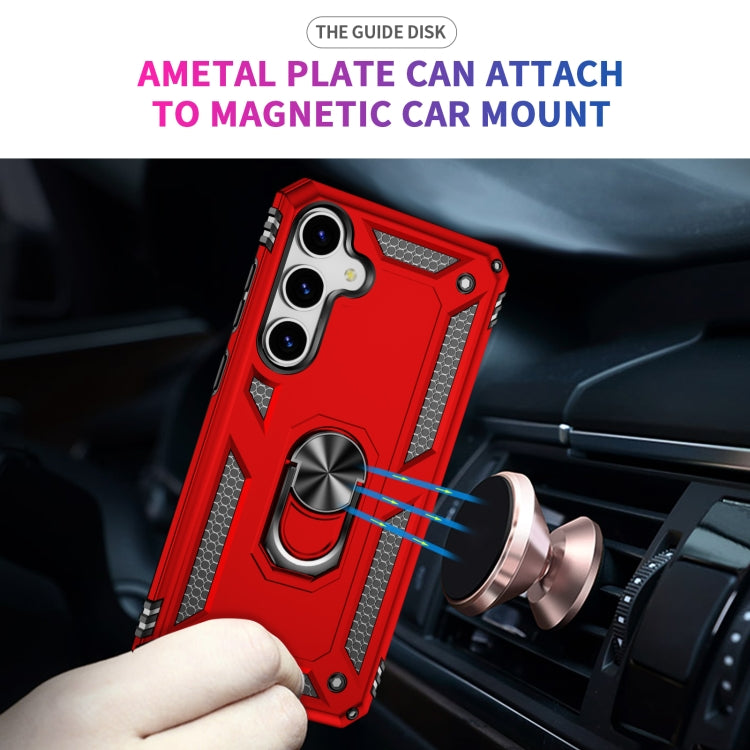 For Samsung Galaxy S25+ 5G Shockproof TPU + PC Phone Case(Red) by buy2fix