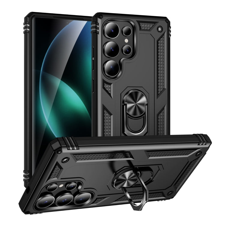 For Samsung Galaxy S25 Ultra 5G Shockproof TPU + PC Phone Case(Black) by buy2fix