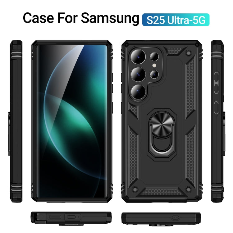 For Samsung Galaxy S25 Ultra 5G Shockproof TPU + PC Phone Case(Black) by buy2fix