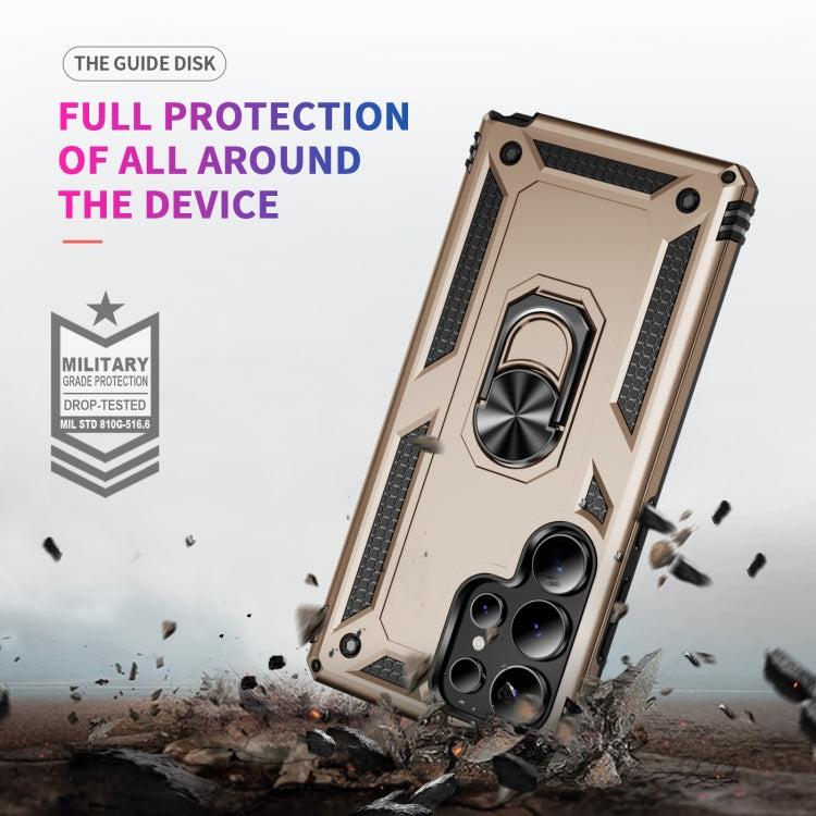 For Samsung Galaxy S25 Ultra 5G Shockproof TPU + PC Phone Case(Gold) by buy2fix