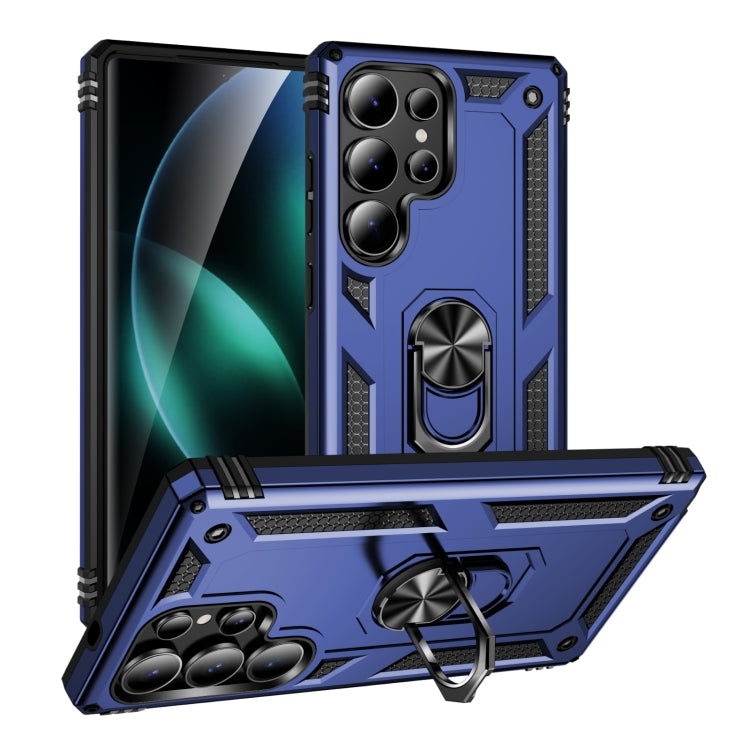For Samsung Galaxy S25 Ultra 5G Shockproof TPU + PC Phone Case(Blue) by buy2fix
