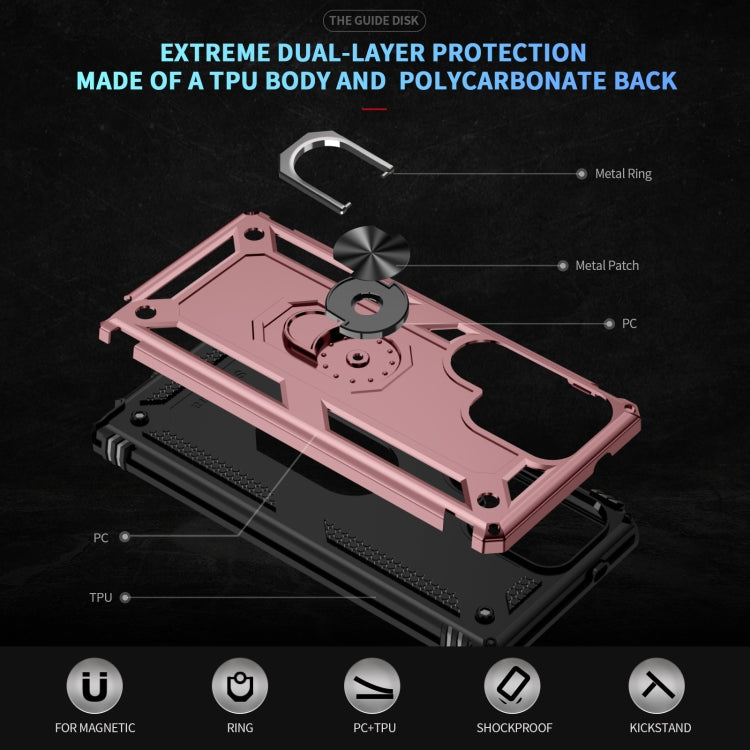 For Samsung Galaxy S25 Ultra 5G Shockproof TPU + PC Phone Case(Rose Gold) by buy2fix