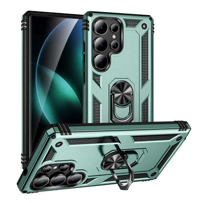 For Samsung Galaxy S25 Ultra 5G Shockproof TPU + PC Phone Case(Dark Green) by buy2fix