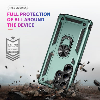 For Samsung Galaxy S25 Ultra 5G Shockproof TPU + PC Phone Case(Dark Green) by buy2fix