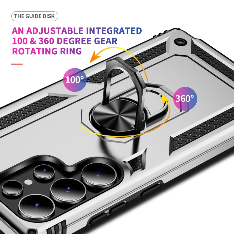 For Samsung Galaxy S25 Ultra 5G Shockproof TPU + PC Phone Case(Silver) by buy2fix