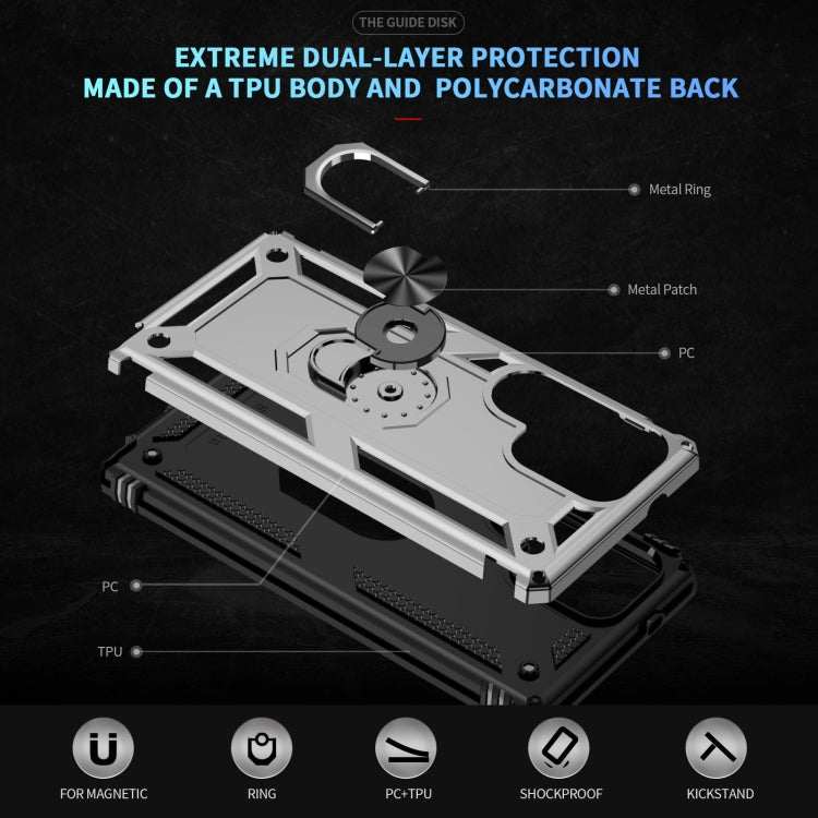 For Samsung Galaxy S25 Ultra 5G Shockproof TPU + PC Phone Case(Silver) by buy2fix