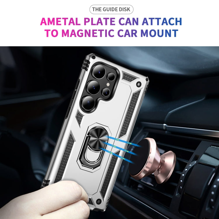 For Samsung Galaxy S25 Ultra 5G Shockproof TPU + PC Phone Case(Silver) by buy2fix