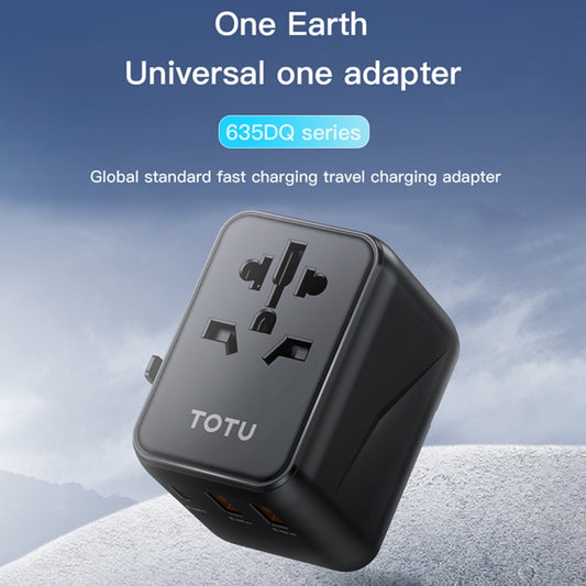 TOTU 635DQ PD 20W Universal Travel Fast Charger Power Adapter(Black) - USB Charger by TOTUDESIGN | Online Shopping UK | buy2fix
