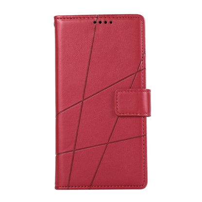 For Motorola Moto G Stylus 5G 2024 PU Genuine Leather Texture Embossed Line Phone Case(Red) by buy2fix