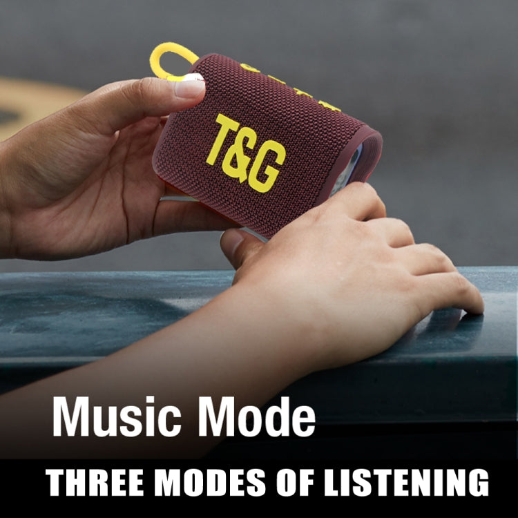 T&G TG396 Outdoor Portable Ambient RGB Light IPX7 Waterproof Bluetooth Speaker(Purple) - Waterproof Speaker by T&G | Online Shopping UK | buy2fix