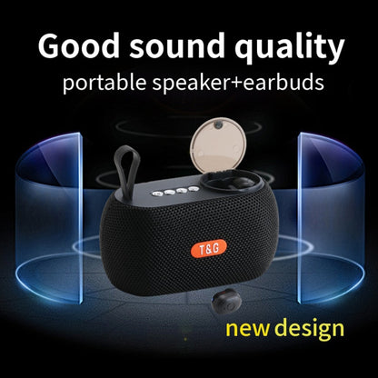 T&G TG810 2 in 1 Portable Outdoor Speaker + Mini Wireless Bluetooth Earphone(Blue) - Mini Speaker by T&G | Online Shopping UK | buy2fix