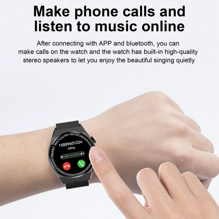 GT3 Smart Bracelet, 1.5 inch Smart Watch, Bluetooth Call / Heart Rate / Blood Pressure / Blood Oxygen(White) by buy2fix