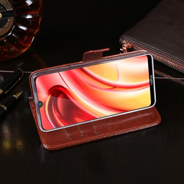 For TP-Link Neffos C9s idewei Crazy Horse Texture Horizontal Flip Leather Case with Holder & Card Slots & Wallet(Rose Red) - More Brand by idewei | Online Shopping UK | buy2fix