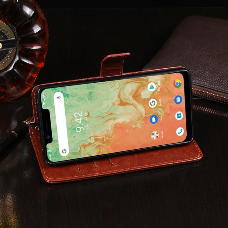 For UMIDIGI A3X idewei Crazy Horse Texture Horizontal Flip Leather Case with Holder & Card Slots & Wallet(Red) - More Brand by idewei | Online Shopping UK | buy2fix