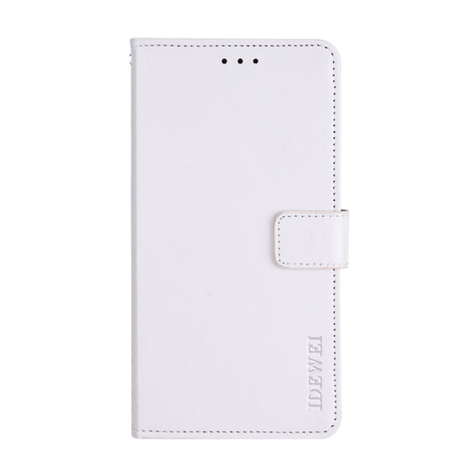 For Ulefone Note 8P idewei Crazy Horse Texture Horizontal Flip Leather Case with Holder & Card Slots & Wallet(White) - Ulefone Cases by idewei | Online Shopping UK | buy2fix