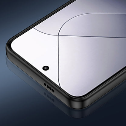 For Xiaomi 14 Frosted Metal Phone Case(Black) by buy2fix