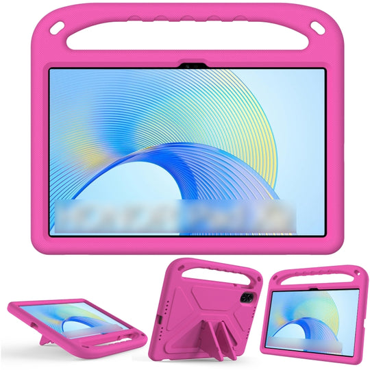 For Honor Pad X9 / X8 Pro Handle EVA Shockproof Tablet Case with Holder(Rose Red)