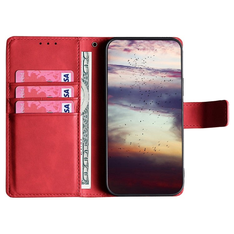 For Motorola Edge 5G 2024 Skin Feel Magnetic Leather Phone Case(Red) by buy2fix
