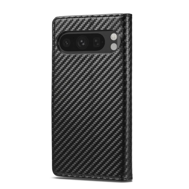 For Google Pixel 10 / 10 Pro LC.IMEEKE Carbon Fiber Leather Phone Case(Vertical Black) - Google Cases by LC.IMEEKE | Online Shopping UK | buy2fix