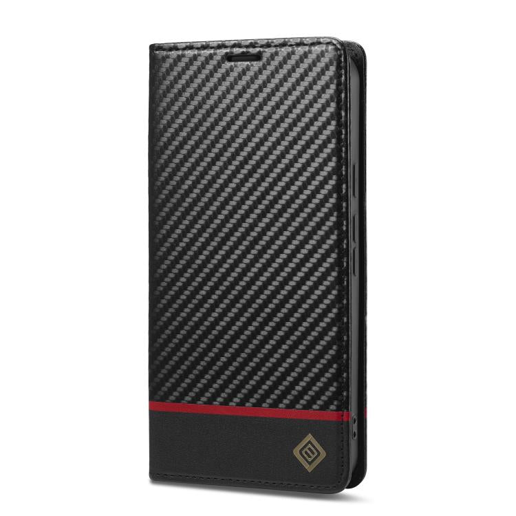 For Google Pixel 10 / 10 Pro LC.IMEEKE Carbon Fiber Leather Phone Case(Horizontal Black) - Google Cases by LC.IMEEKE | Online Shopping UK | buy2fix
