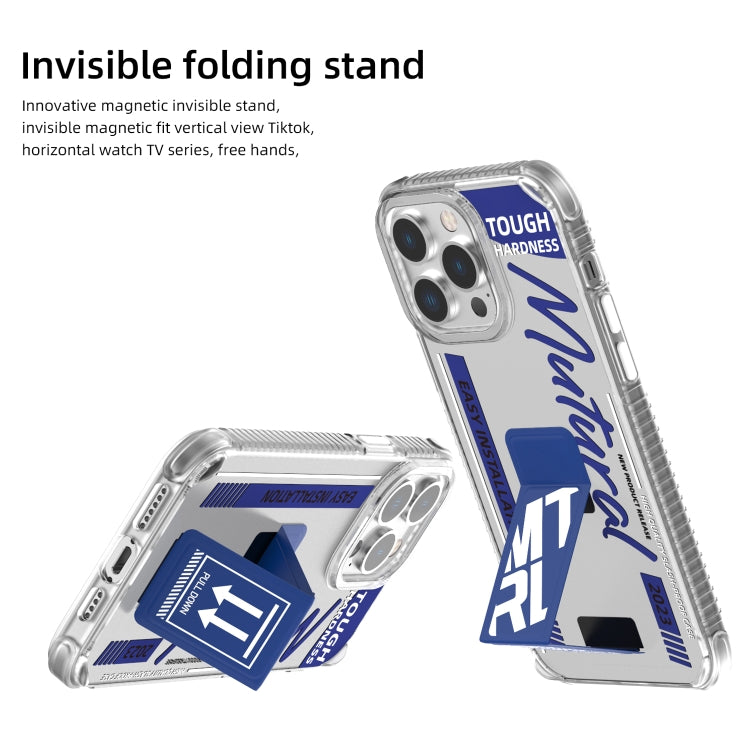 For iPhone 15 Pro Mutural Wing Flash Series TPU Phone Case with IML Stand(Red) - iPhone 15 Pro Cases by Mutural | Online Shopping UK | buy2fix