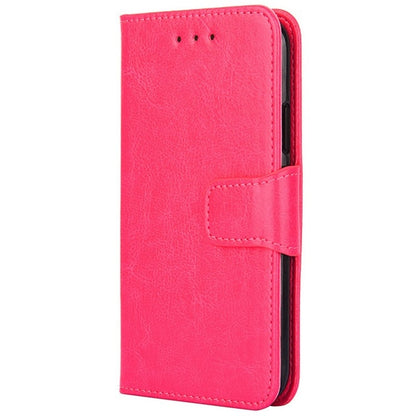 For Motorola Moto G Play 4G 2024 Crystal Texture Leather Phone Case(Rose Red) by buy2fix