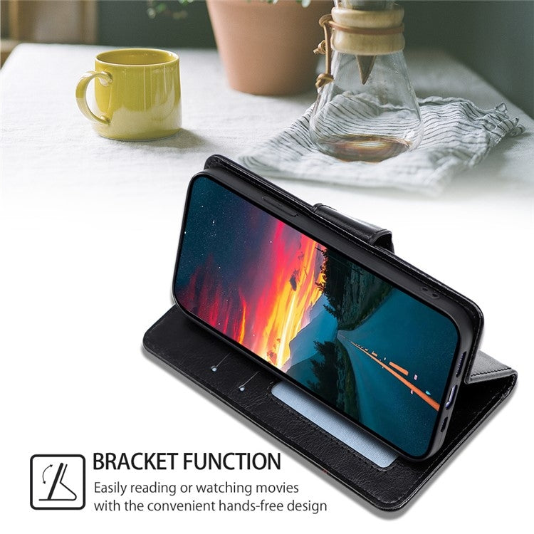 For Motorola Moto G Play 4G 2024 Crystal Texture Leather Phone Case(Black) by buy2fix