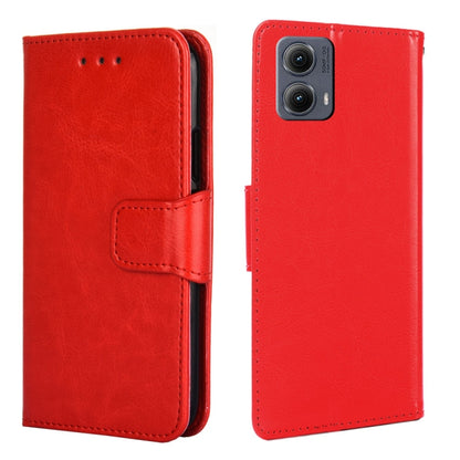 For Motorola Edge 5G 2024 Crystal Texture Leather Phone Case(Red) by buy2fix