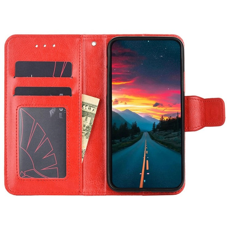 For Motorola Edge 5G 2024 Crystal Texture Leather Phone Case(Red) by buy2fix