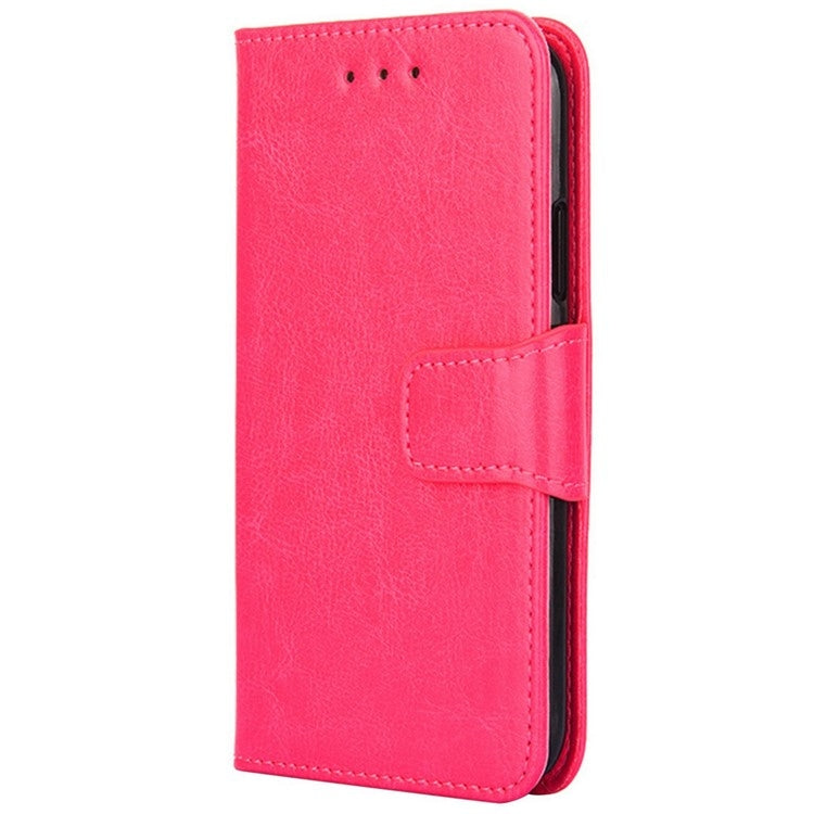For Motorola Edge 5G 2024 Crystal Texture Leather Phone Case(Rose Red) by buy2fix
