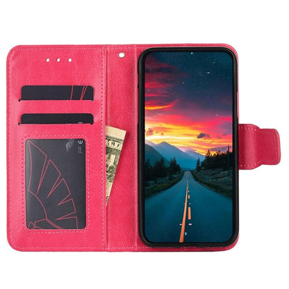 For Motorola Edge 5G 2024 Crystal Texture Leather Phone Case(Rose Red) by buy2fix