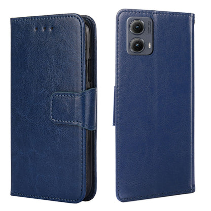 For Motorola Edge 5G 2024 Crystal Texture Leather Phone Case(Royal Blue) by buy2fix