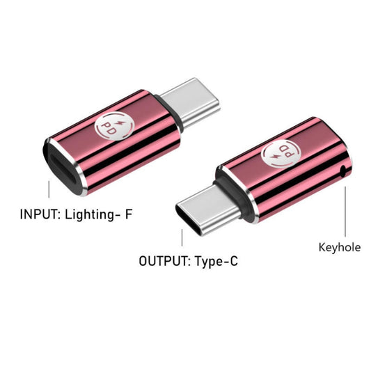 PD27W USB-C / Type-C to 8 Pin Adapter(Rose Red) by buy2fix