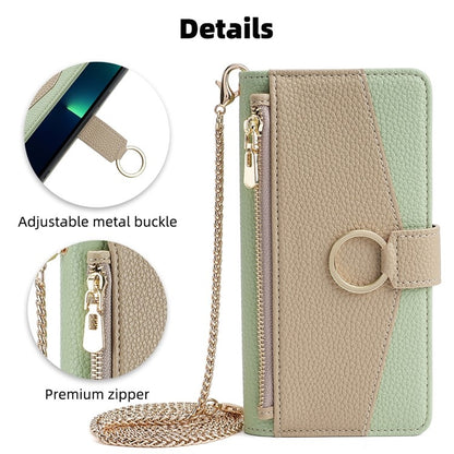 For Motorola Moto G Play 4G 2024 Crossbody Litchi Texture Leather Phone Case(Green) by buy2fix