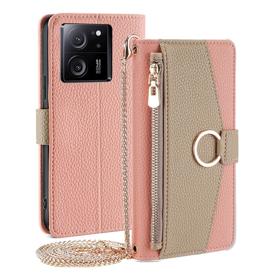 For Xiaomi Redmi K60 Ultra Crossbody Litchi Texture Leather Phone Case(Pink) - Xiaomi Cases by buy2fix | Online Shopping UK | buy2fix