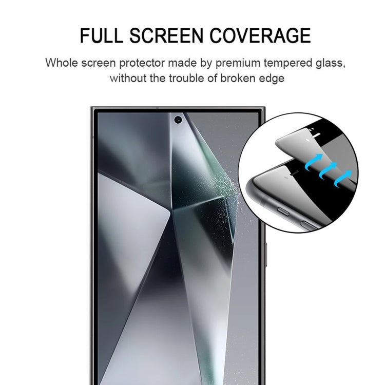 For Samsung Galaxy S25 Ultra 5G Full Glue Screen Tempered Glass Film, Support Fingerprint Unlocking by buy2fix